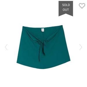 BECCA SWIMWEAR Emerald Sarong Skirt 2X